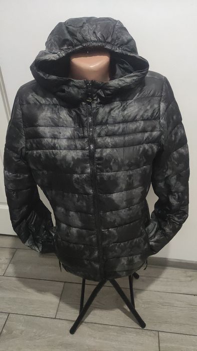 Geaca degrade gri negru