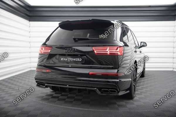 Prelungire lip bara spate Audi SQ7 Q7 Sline Mk2 2015-2019 v5 Maxton