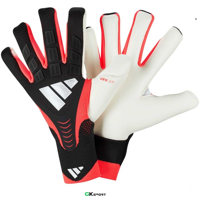 Вратарски ръкавици ADIDAS Predator GL PRO BLACK/BLACK/LUCID RED размер 7,8