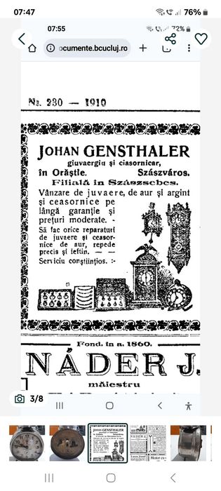 ceas de masa junghans Orastie