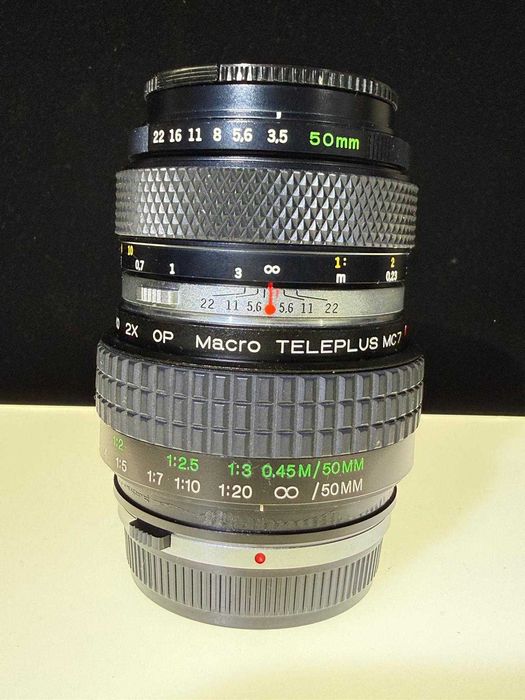 Olympus OM-2 Spot/Prog cu 50/1,8, 50/3,5 Macro si Kenko 2X Macro Tele