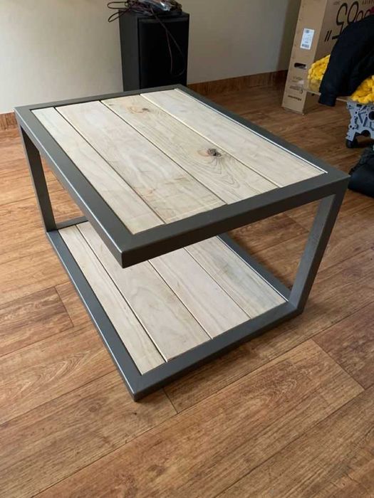 Журнальный стол лофт, металл + ЛДСП