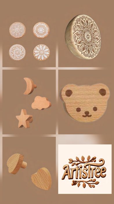 Дървени дръжки за мебели