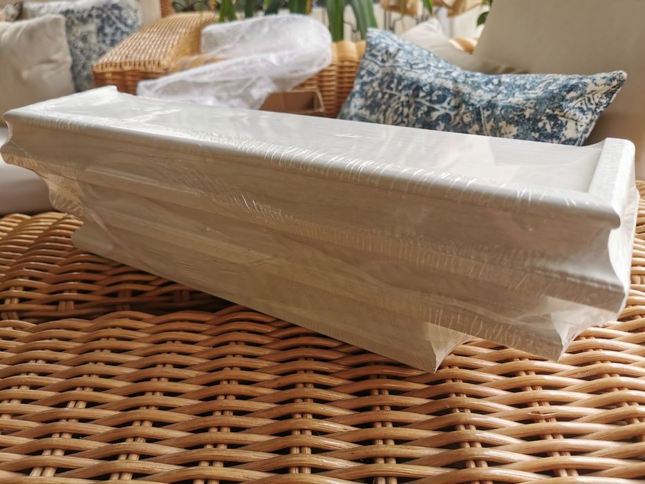 Set de 3 etajere - lemn alb