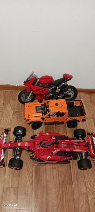 Лего техник ford f150 ferrari f1 и мотоцикл During