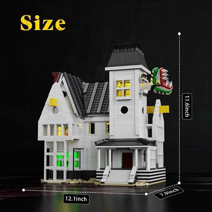 Конструктор Битълджус Къща 1851 части + LED осветление (Съвместим с LEGO) НОВ