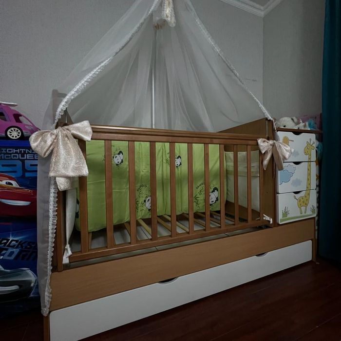 Детская кровать трансформер от 0 до 12лет