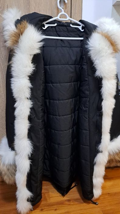 Палто с естествен пух