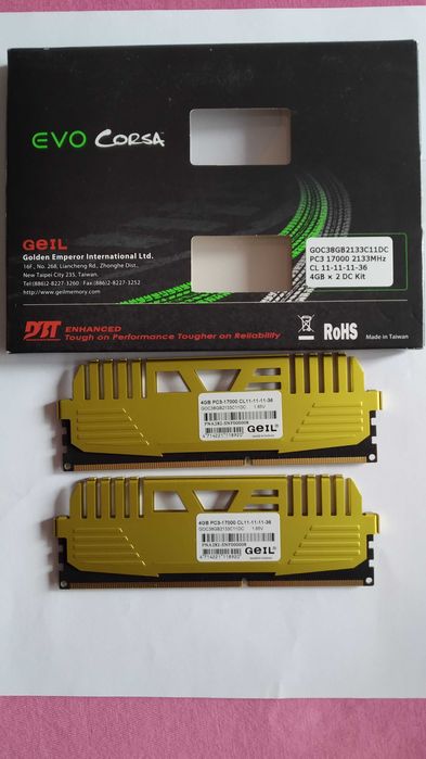 ddr3 2133мhz kit 4x4gb GEIL EVO corsa