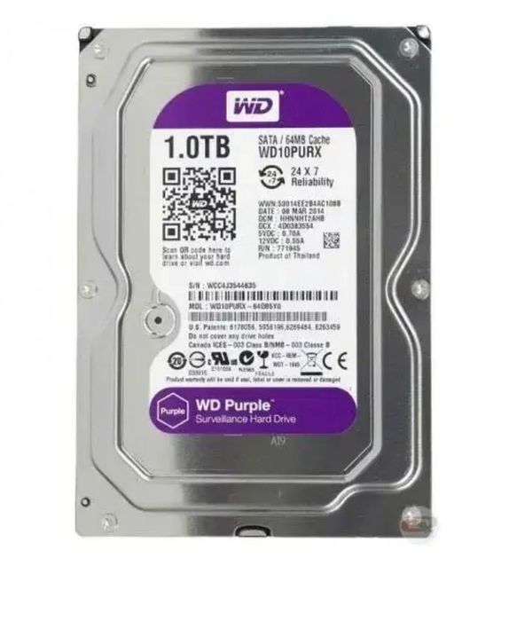 Hdd 1tb wd purple new original