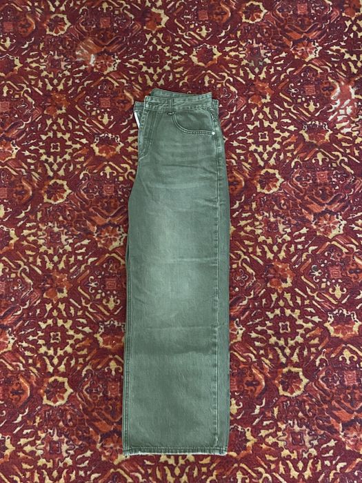 Джинсы зеленые baggy