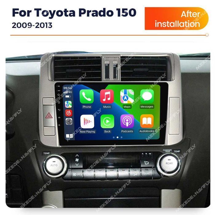 NAVIGATIE Android 14 Toyota Land Cruiser Prado J150 1/8 Gb CarPlay