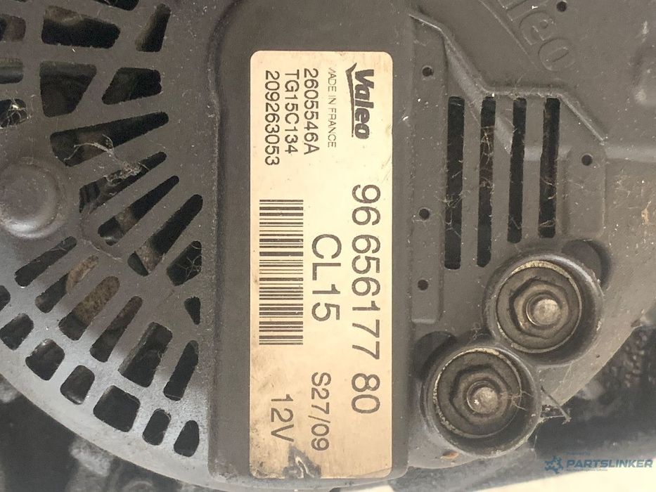 Alternator CITROËN C4 I LC_ 2004 - 2013, PEUGEOT 308 4A_, 4C_ 2007 - > 1.6HDI OEM  9665617780