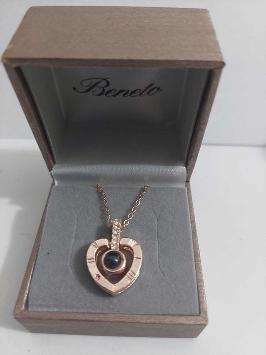 Colier cu mesaj ascuns Te iubesc in 100 de limbi