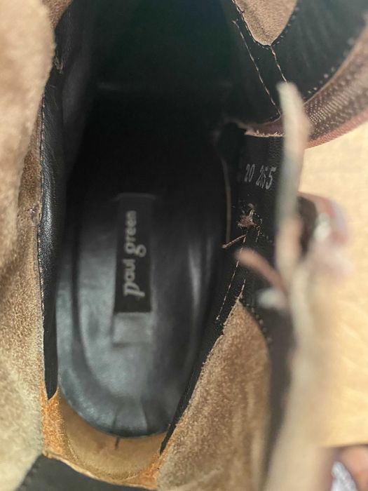 Дамски боти естествен велур Пол Грийн Paul Green Австрия Номер 35 Жени