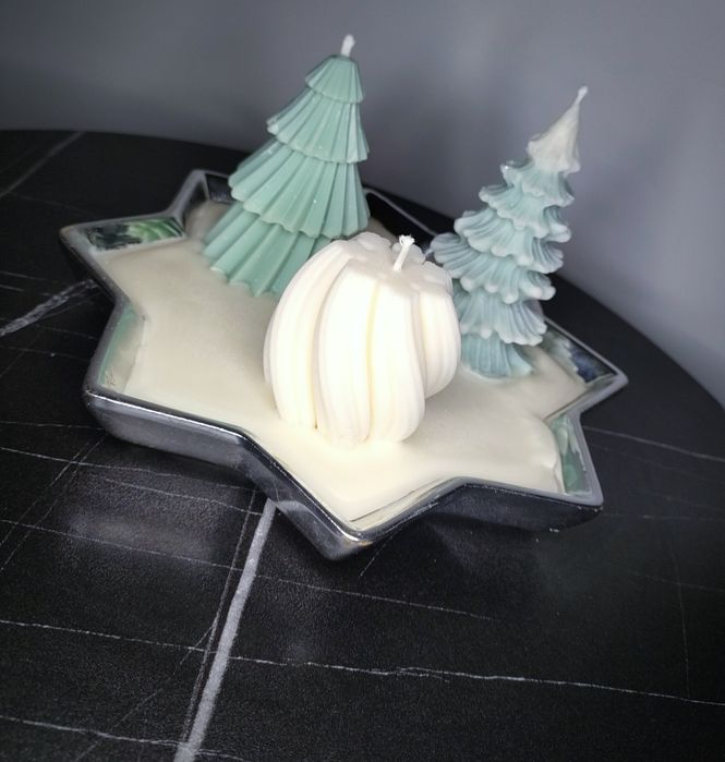 Lumânări din ceară de soia.