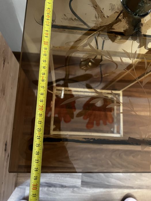 Lampadar cu masuta de sticla