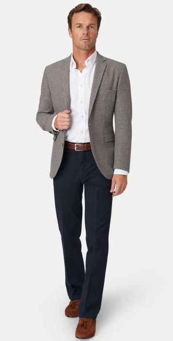 Sacou blazer slim 52 XL casual GIOTELLI de lux lana moale respirabila