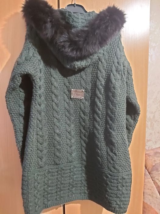 Жилетка с естествен пух