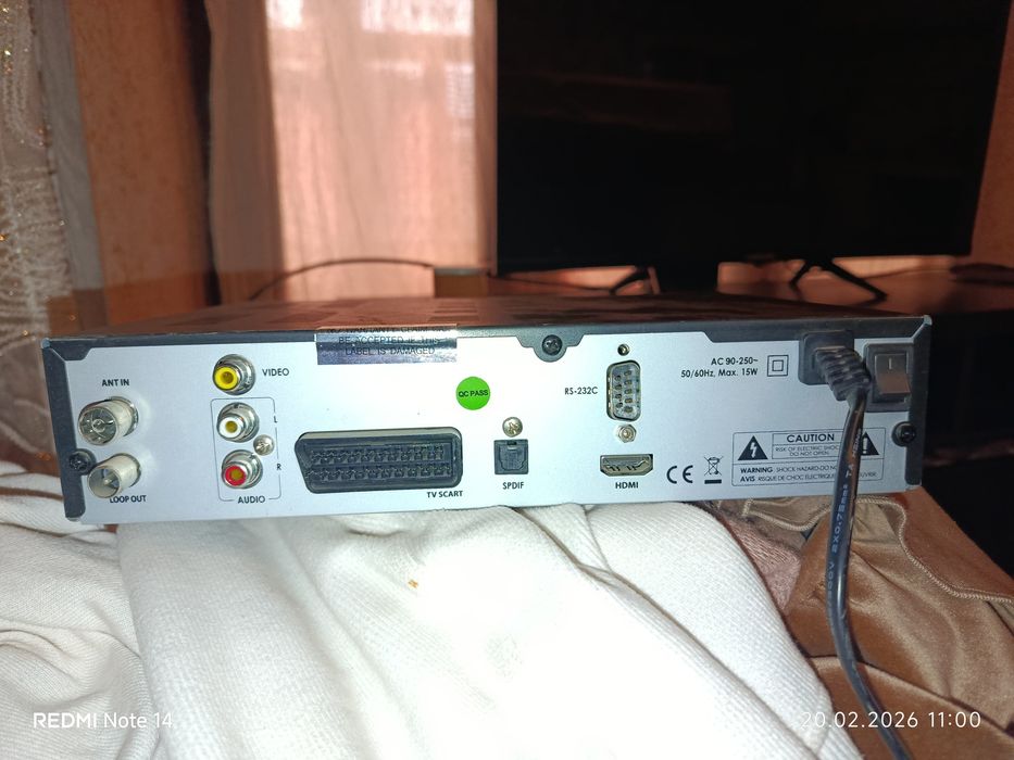 DVB-T2 UZDigital tyuner sotiladi.
Holati yaxshi, ishlaydi.
HDMI bor.
P