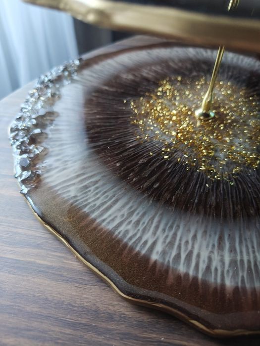 Этажерка из смолы, подарок, посуда