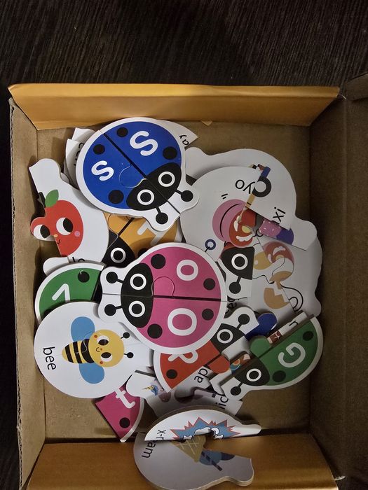 Пазл алфавит божьи коровки