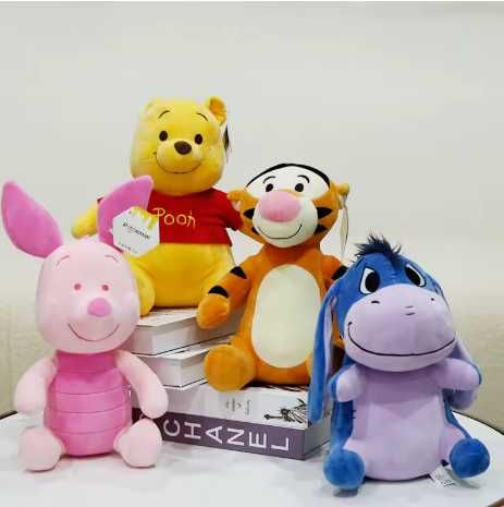 Плюшена играчка Мечо Пух Pooh, Прасчо, Прасенцето Йори и Тигърчо, 25см