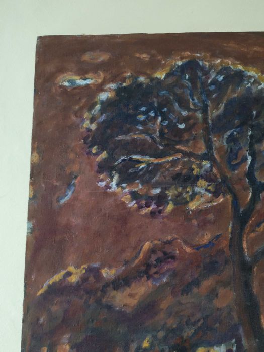 Tablou original u/p semnat Bradut Covaliu - Pomul fara brate