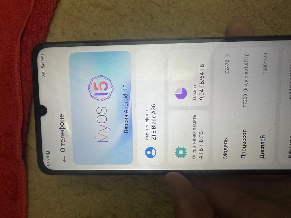 продается ZTE Blade A36.