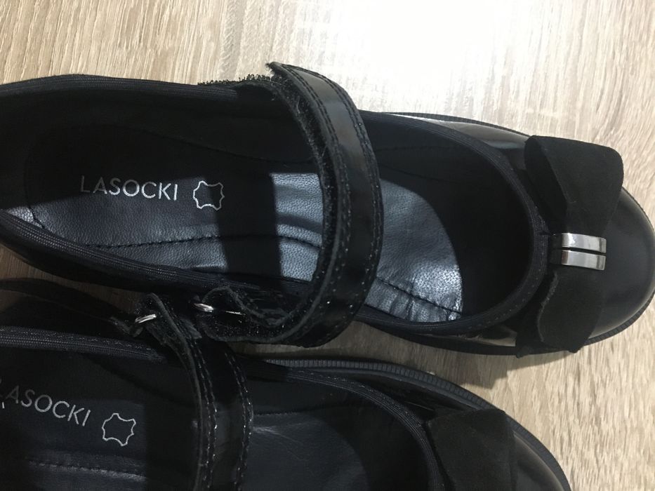 Pantofi noi piele Lasoki fete marimea 34