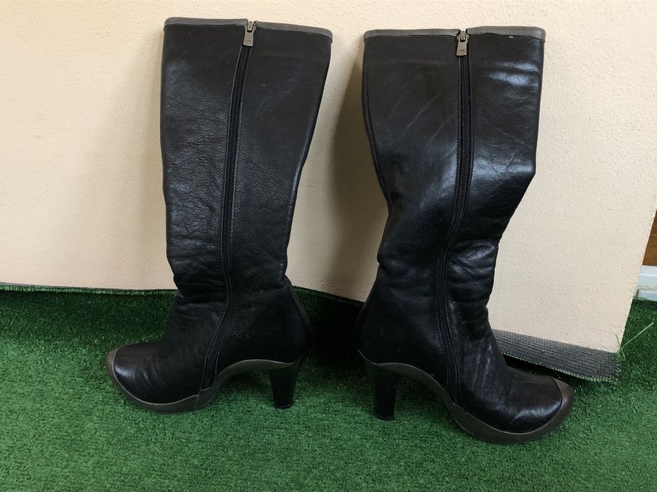 Дамски ботуши от естествена кожа