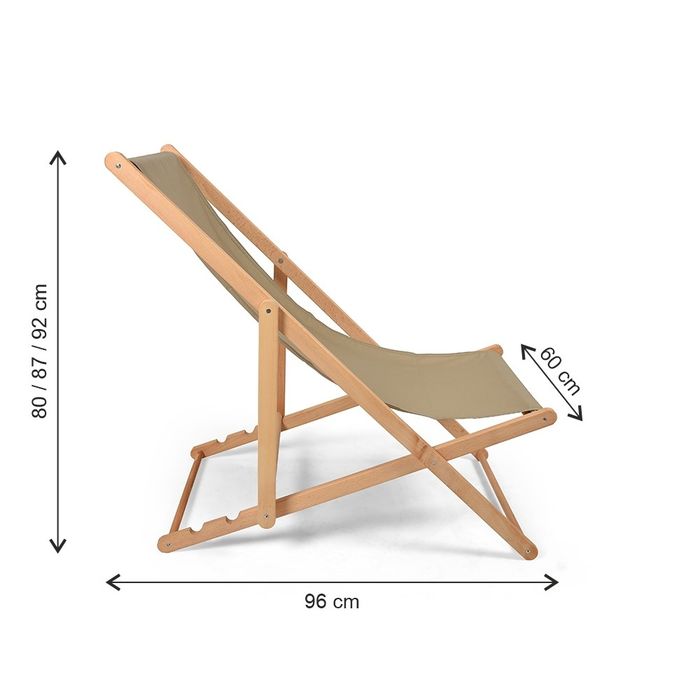 Sezlong pentru gradina din lemn