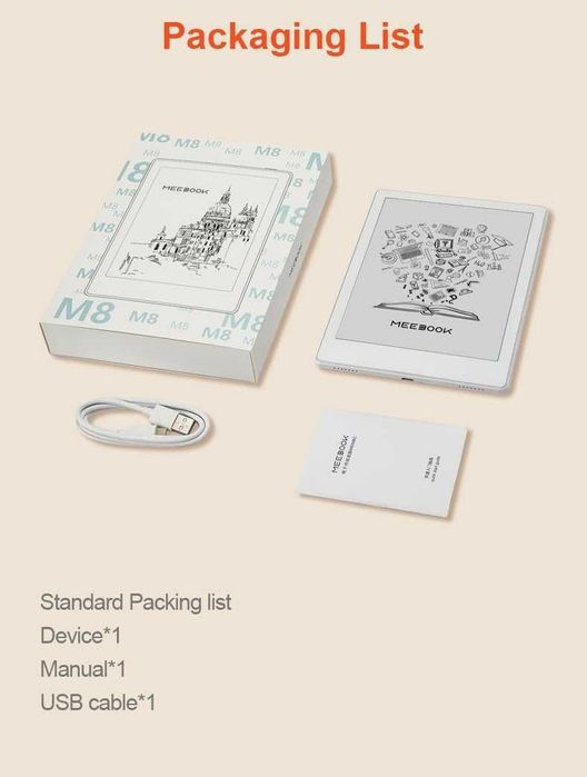 Новинка! Электронный блокнот Читалка Meebook M8 4/64Гб + Чехол+Стилус