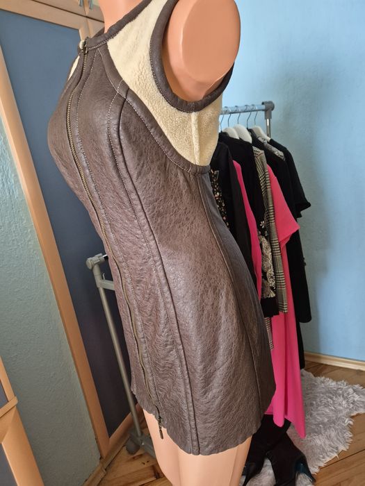 Кожена рокля Plein Sud