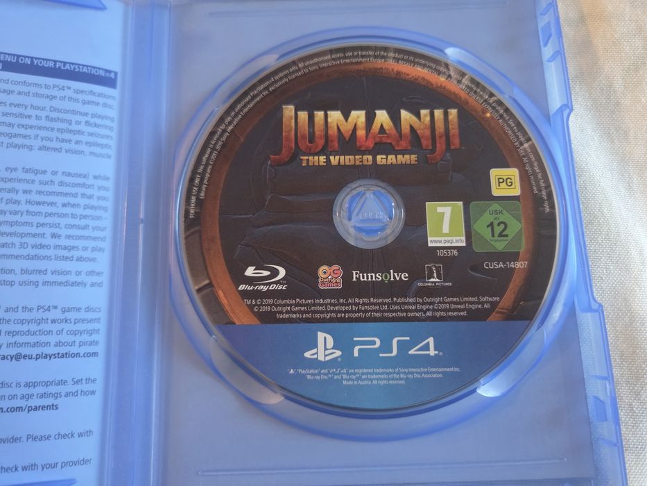 Jumanji: The Video Game PlayStation 4 PS4 PlayStation 5 PS5 ПС4 ПС5