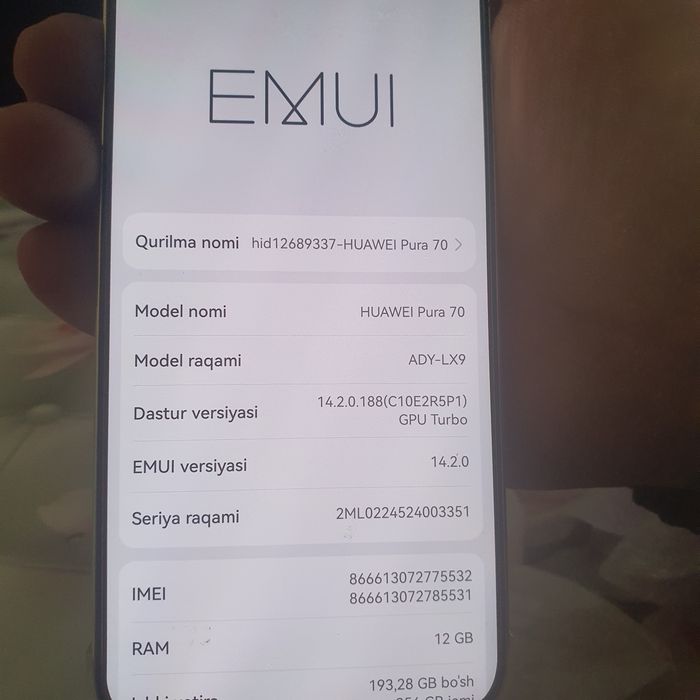 Huawei 70 pro Full HD Supper camera 50x