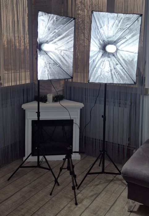 Kit de iluminare foto.