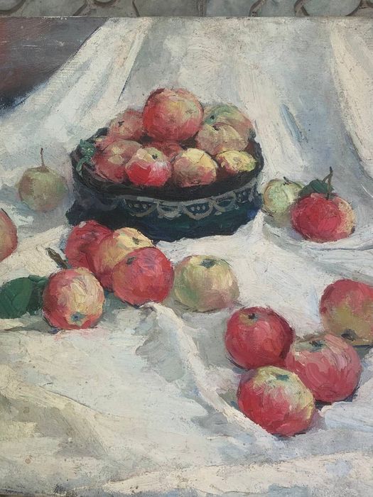 Картина холст масло художник не известен 3 шт