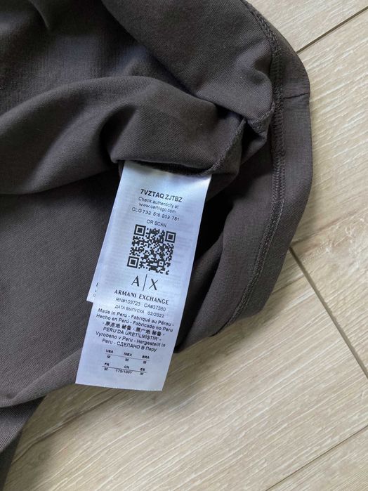Армани Armani Exchange мъжка тениска размер М Slim