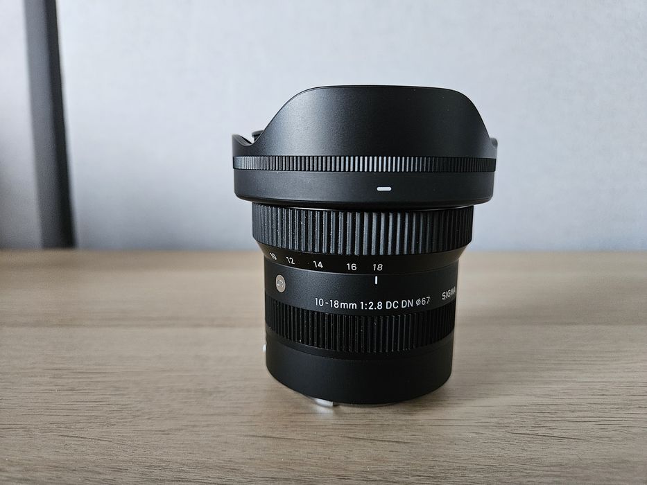 Obiectiv Sigma 10-18mm F2.8 pt Sony, impecabil