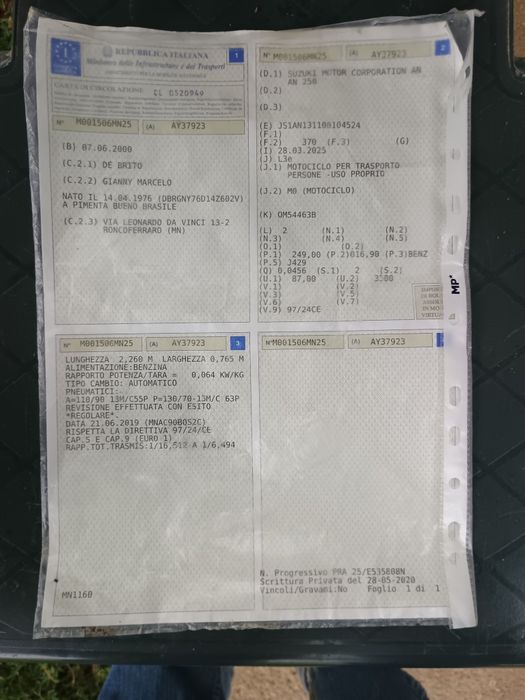 Vând un scuter Suzuki burgman250cc