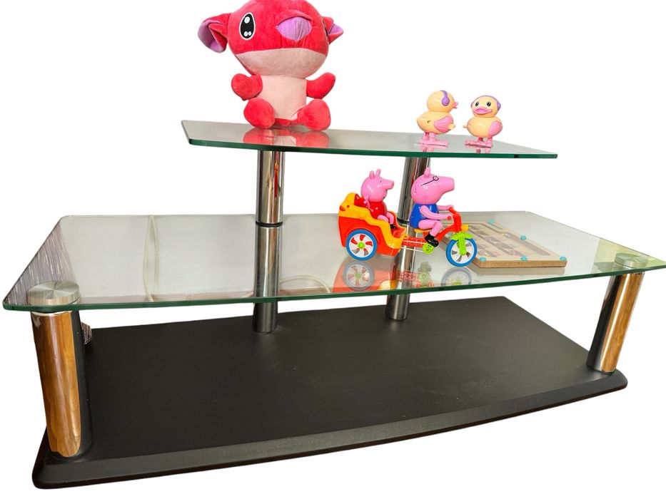 Стъклен ТВ шкаф