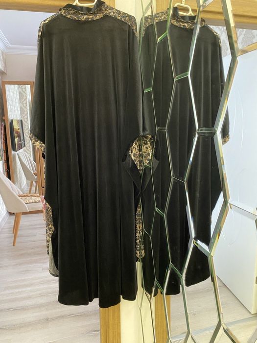 Халат накидка Абая велюровый