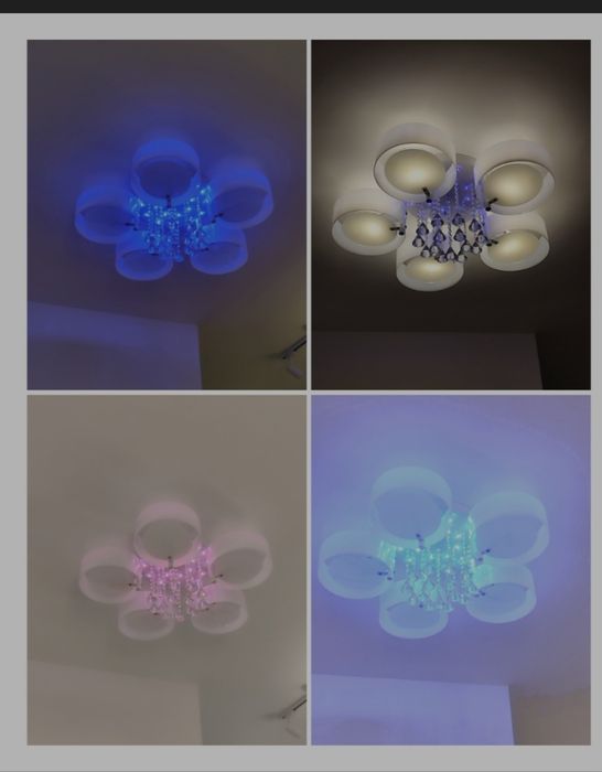 Lustra led cu telecomanda