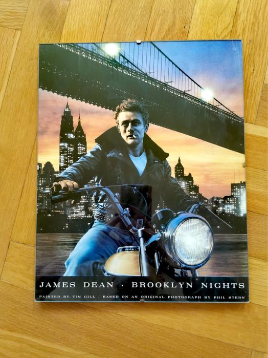 Снимка Декор за стена Джеймс Дийн  холивудска легенда Бруклинския мост