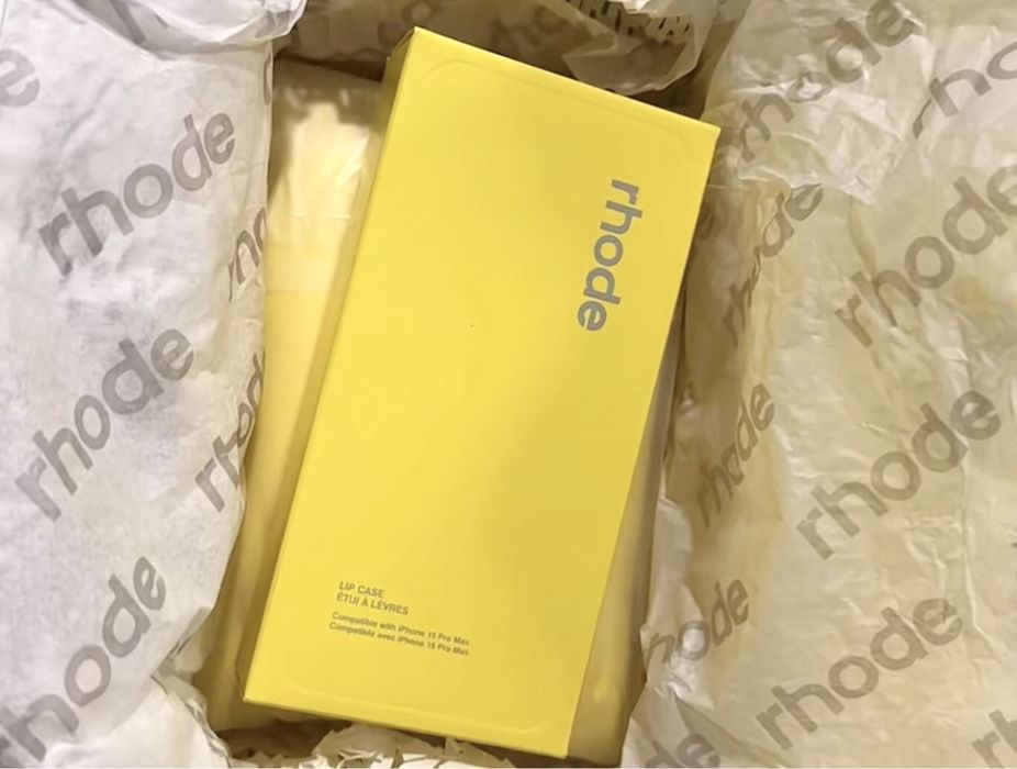 Rhode жълт калъф + гланц Lemontini Rhode case + Lip gloss Лимитиран