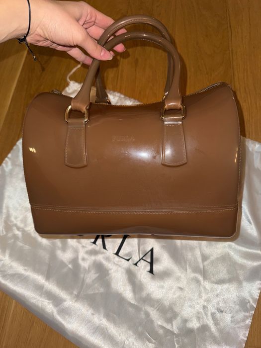 Furla candy bag, brown/beige