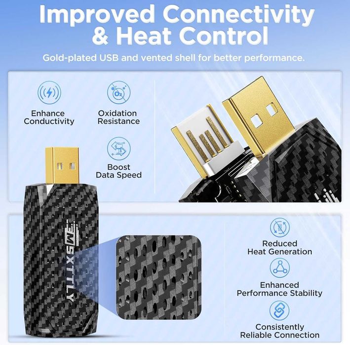 Автомобилен адаптер MSXTTLY Mini 3in1 V-Stream
