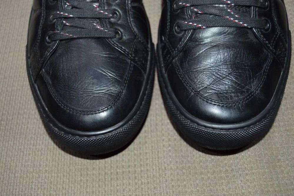 Incaltminte Moncler Boudin Black Leather High Top Sneakers 42 original
