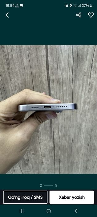 Iphone 15 pro natural titanium 128 GB Yonkisi 90%